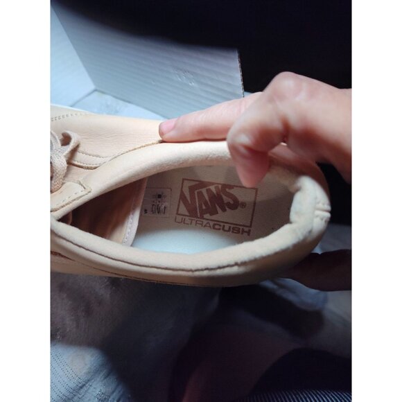 VANS Men\'s Old Skool DX Ultra Kush Veggie Tan Leather‎ US Size 13 Beige EUC